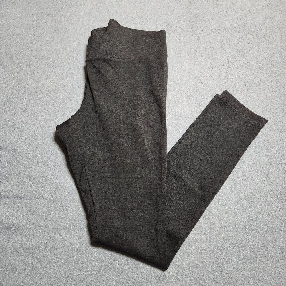 WHBM Women S Black Low Rise Pull On Elastic Waist Slim Straight Pants